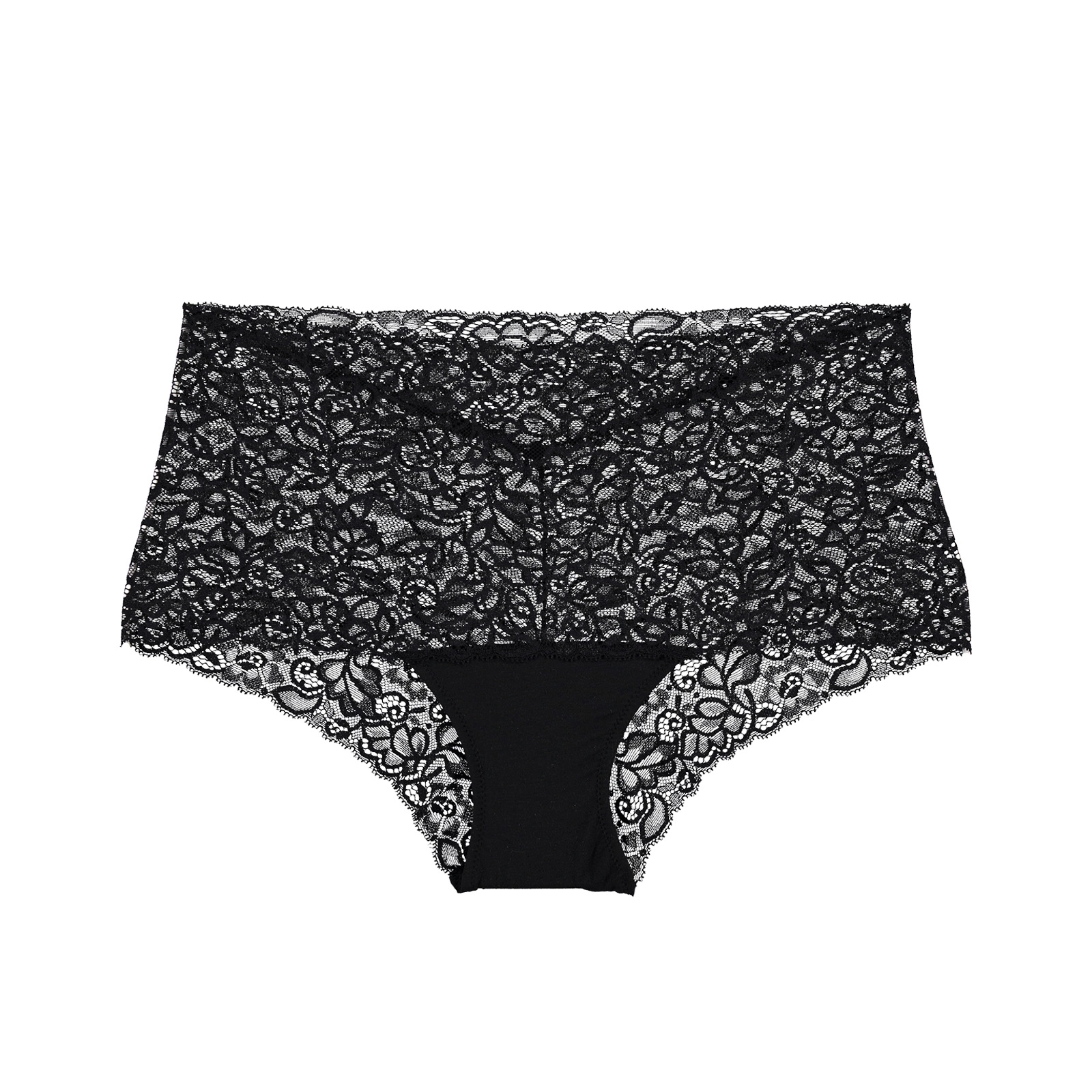 Lace Beauty Slip in schwarz