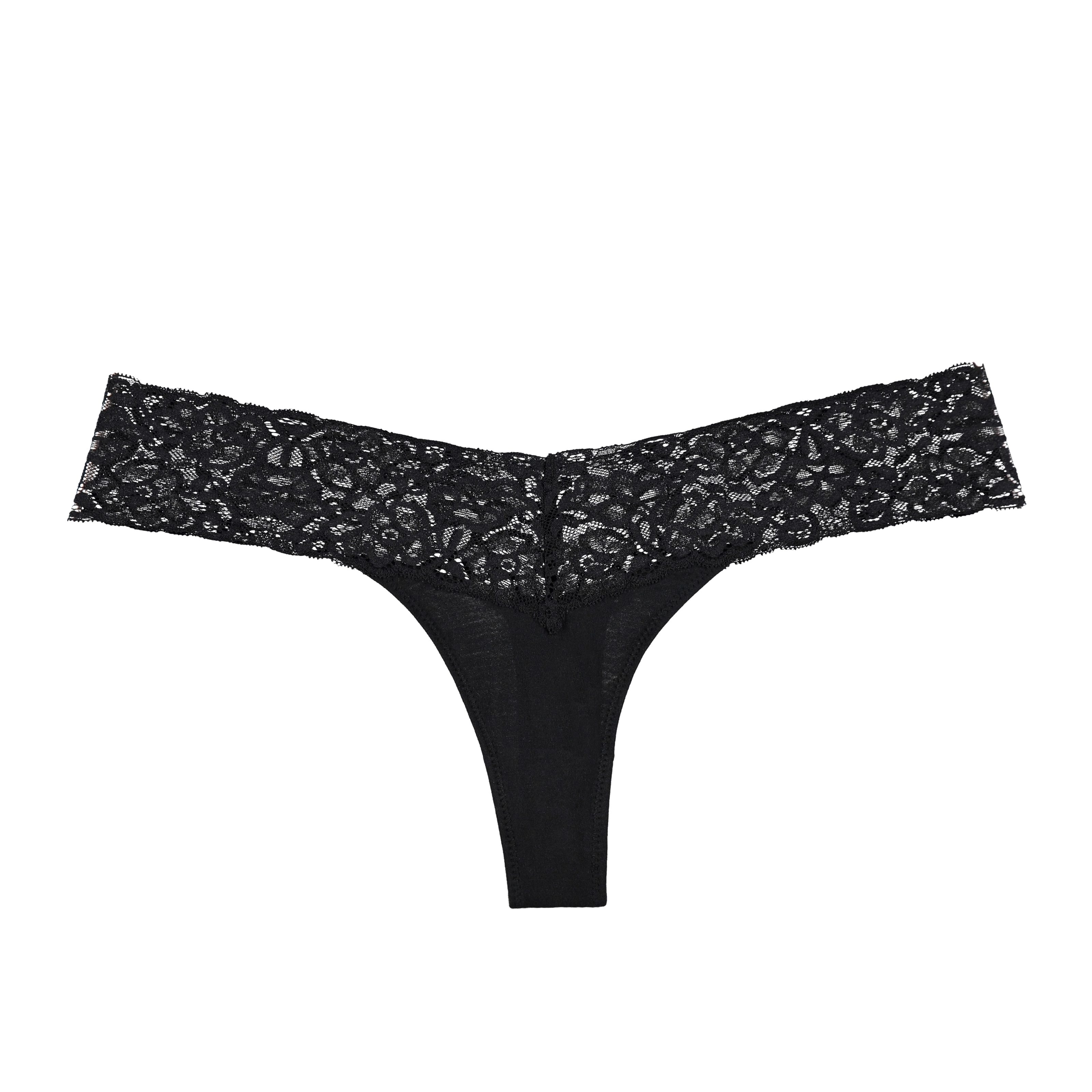 Lace Beauty String in schwarz