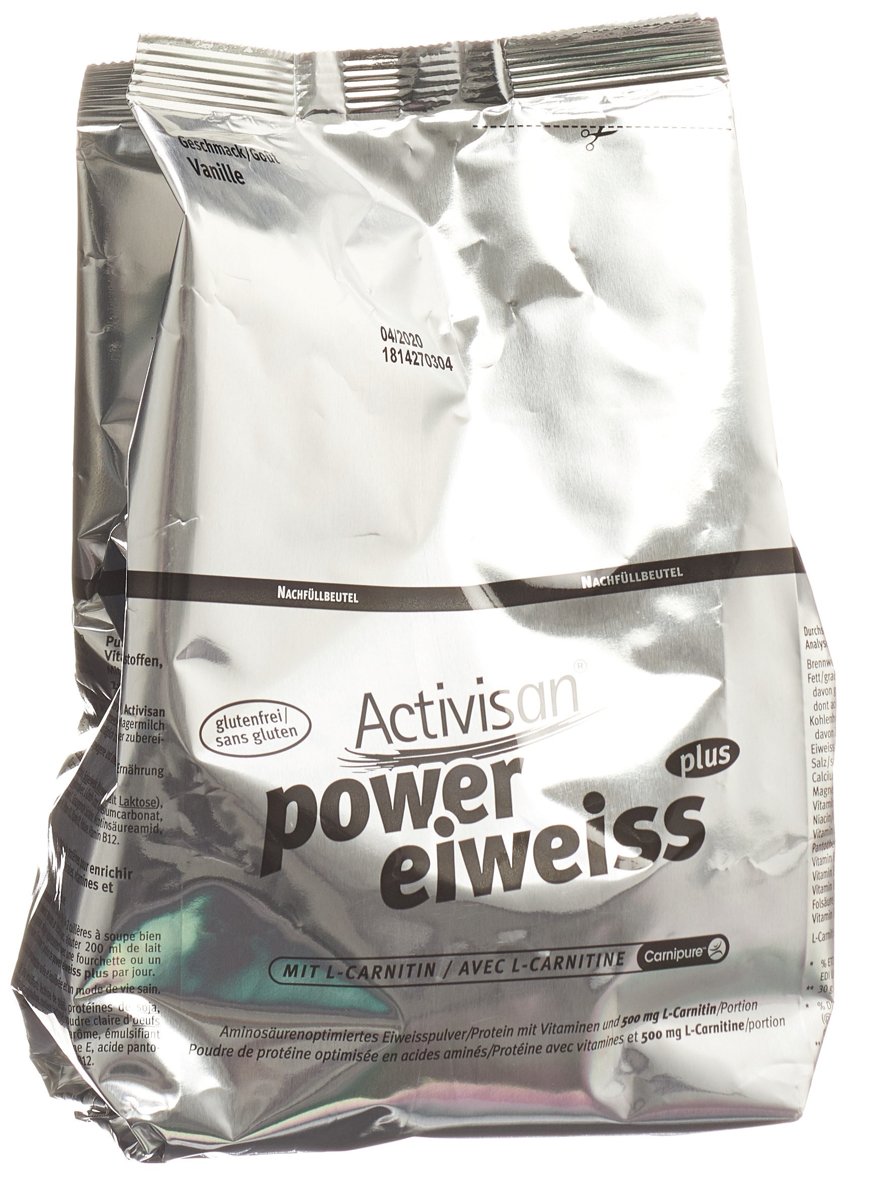 Activisan Power Eiweiss mit L-Carnitin Vanille