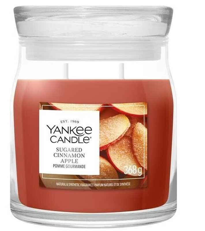 Yankee Candle Sugared Cinnamon Apple Duftkerze (368g)