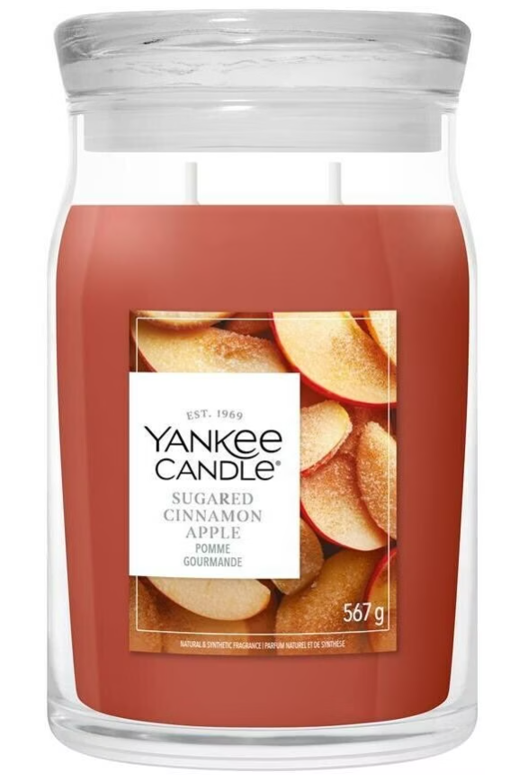 Yankee Candle Sugared Cinnamon Apple Duftkerze (567g)