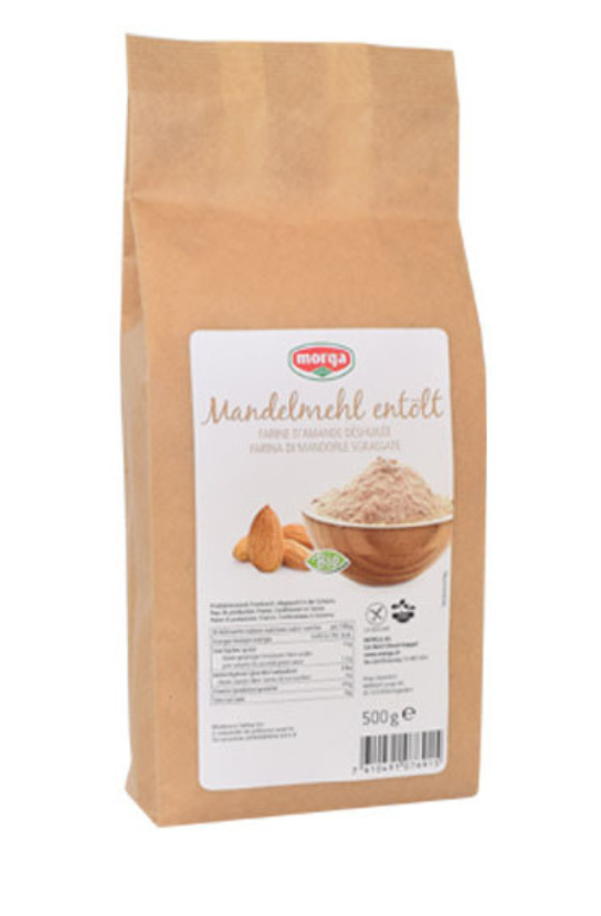 Morga Mandelmehl entölt glutenfrei Bio (500g)