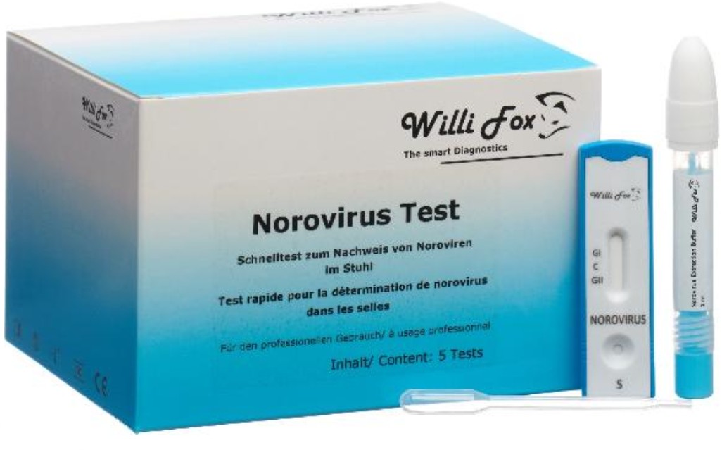 Willi Fox Norovirus Stuhl Test (5 Stk)