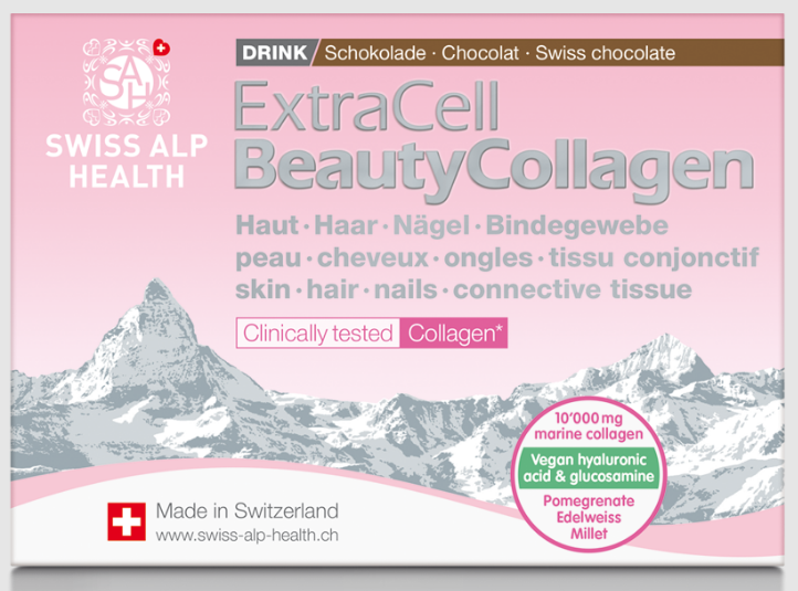 Swiss Alp Health Extra Cell Beauty Collagen Choco Drink (20 Beutel)