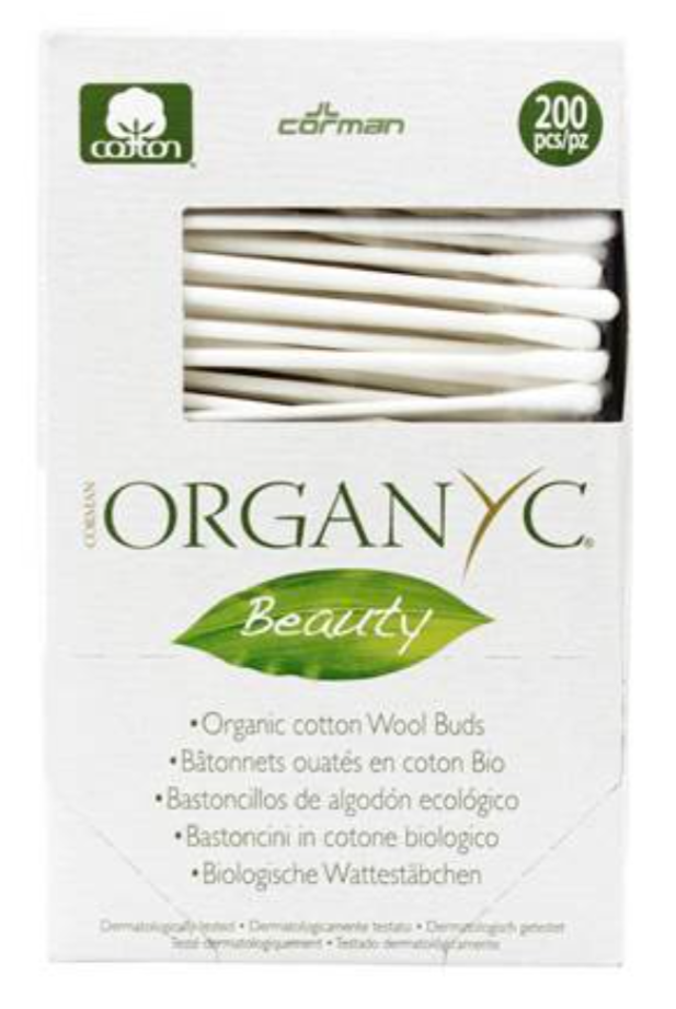 ORGANYC Beauty Biologische Wattestäbchen (200 Stk)