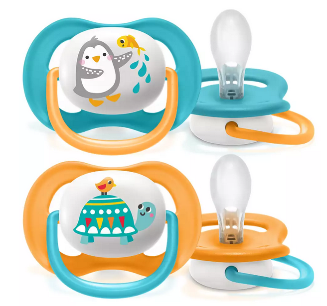 Philips Avent Ultra Air Schnuller, 6-18M, Boy, Pinguin (2 Stk)