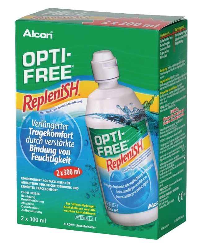 OPTI-FREE Replenish Desinfektionslösung Doppelpack (2x300ml)