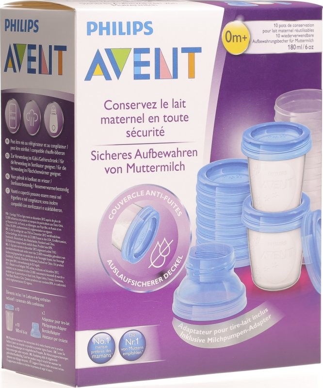 Philips Avent VIA Muttermilch Aufbewahrungsbecher Set (1 Stk)
