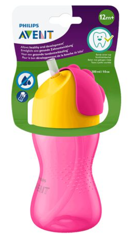 Philips Avent Strohhalmbecher Rosa (300ml)