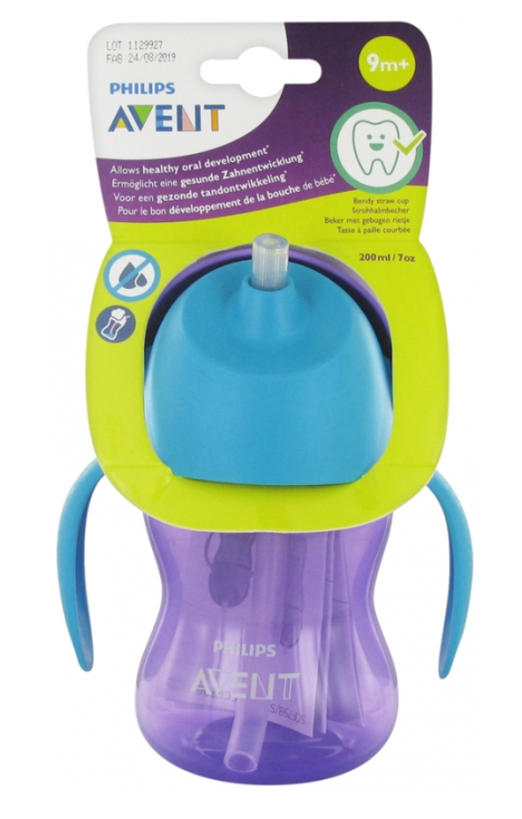 Philips Avent Strohhalmbecher Lila (200ml)
