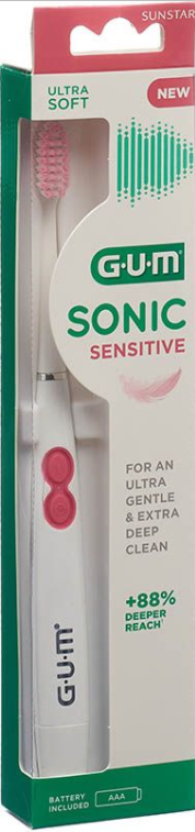 SUNSTAR Gum Sonic Sensitive elektrische Zahnbürste weiss (1 Stk)