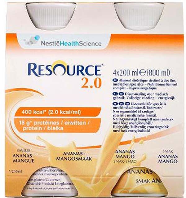 Resource 2.0 Ananas Mango (4x200ml)