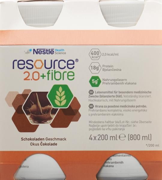 Resource 2.0 Fibre Drink Schokolade (4x200ml)