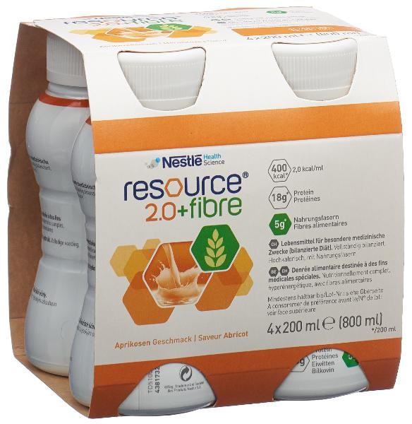 Resource 2.0 Fibre Drink Aprikose (4x200ml)