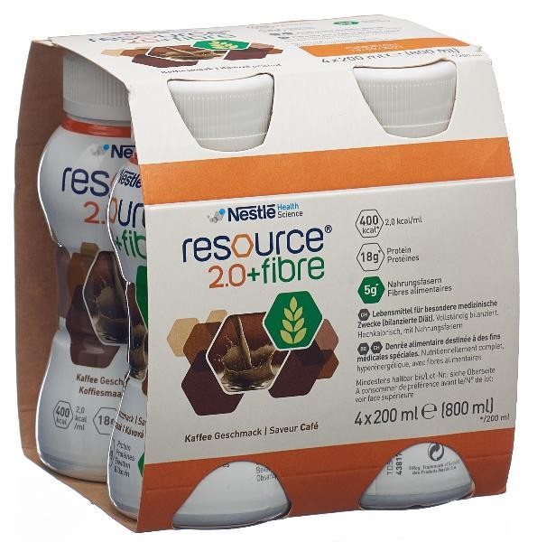 Resource 2.0 Fibre Drink Café (4x200ml)