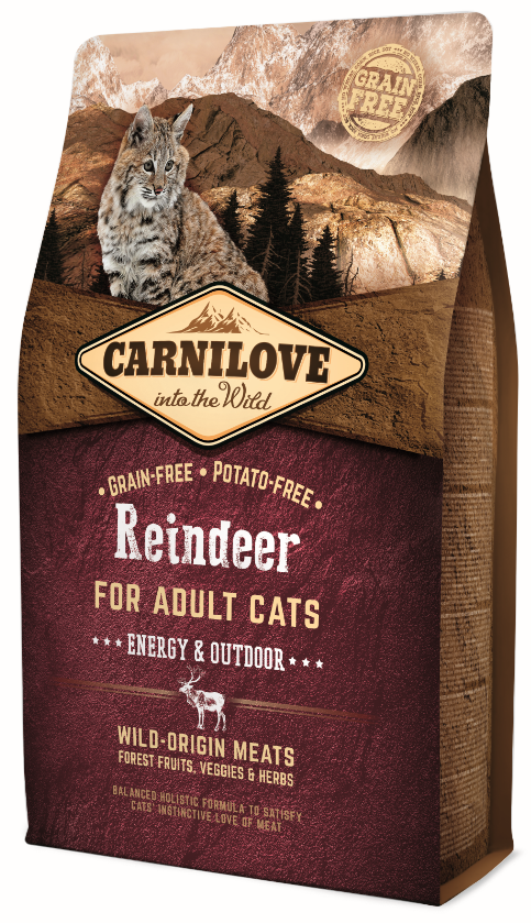 CARNILOVE Adult Rentier Energie & Freigänger-Katzen (2kg)