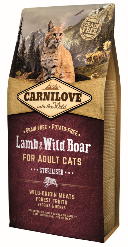 CARNILOVE Adult Lamm & Wildschwein Sterilisierte Katzen (6kg)