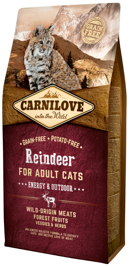 CARNILOVE Adult Rentier Energie & Freigänger-Katzen (6kg)