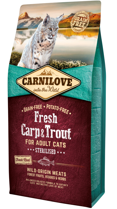 CARNILOVE Adult Fresh Karpfen & Forelle Sterilisierte Katzen (6kg)