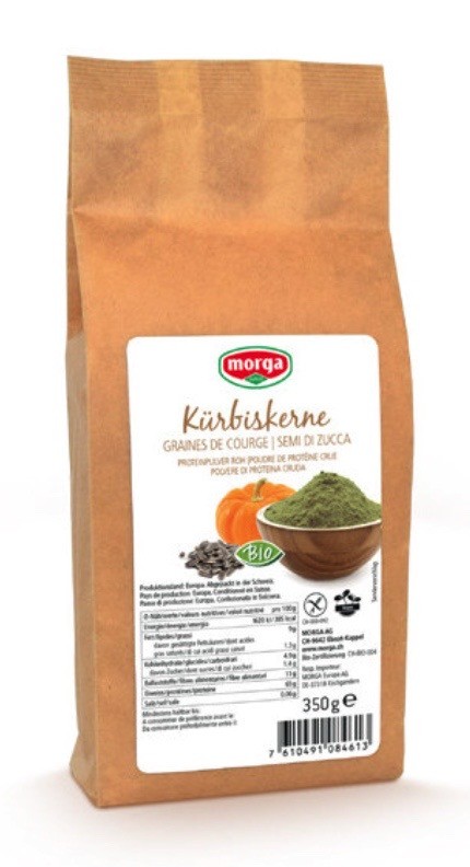 morga Kürbiskern-Proteinpulver Bio roh glutenfrei (350g)