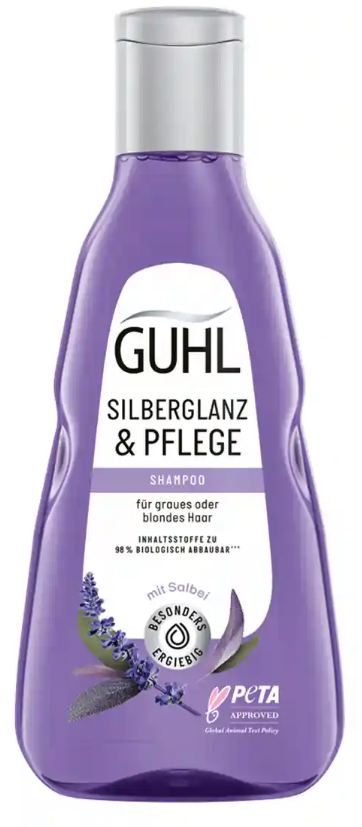 GUHL Silberglanz & Pflege Shampoo für graues oder blondes Haar (250ml)