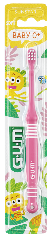 SUNSTAR Gum Baby Zahnbürste 0-2 Jahre rosa (1 Stk)