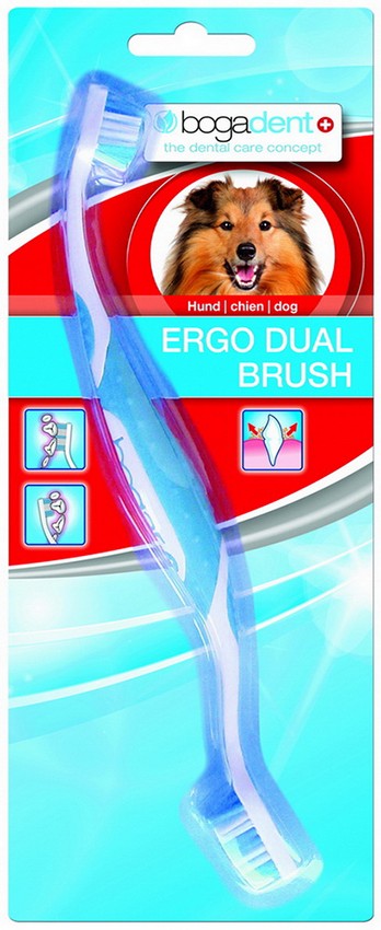 bogadent Ergo Dual Brush Zahnbürste für Hunde (1 Stk)