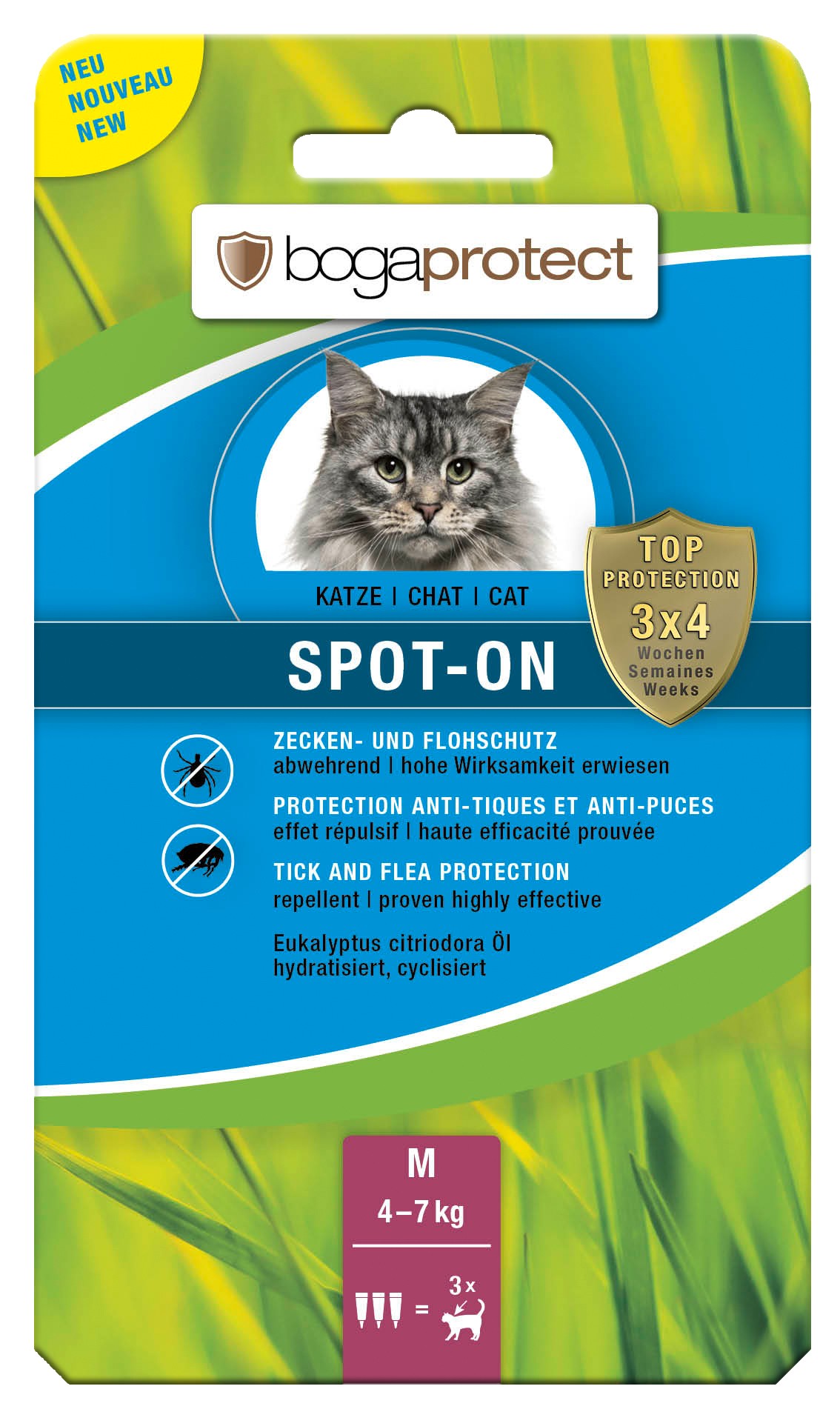 bogaprotect Spot-On M für Katzen (3x1.2ml)