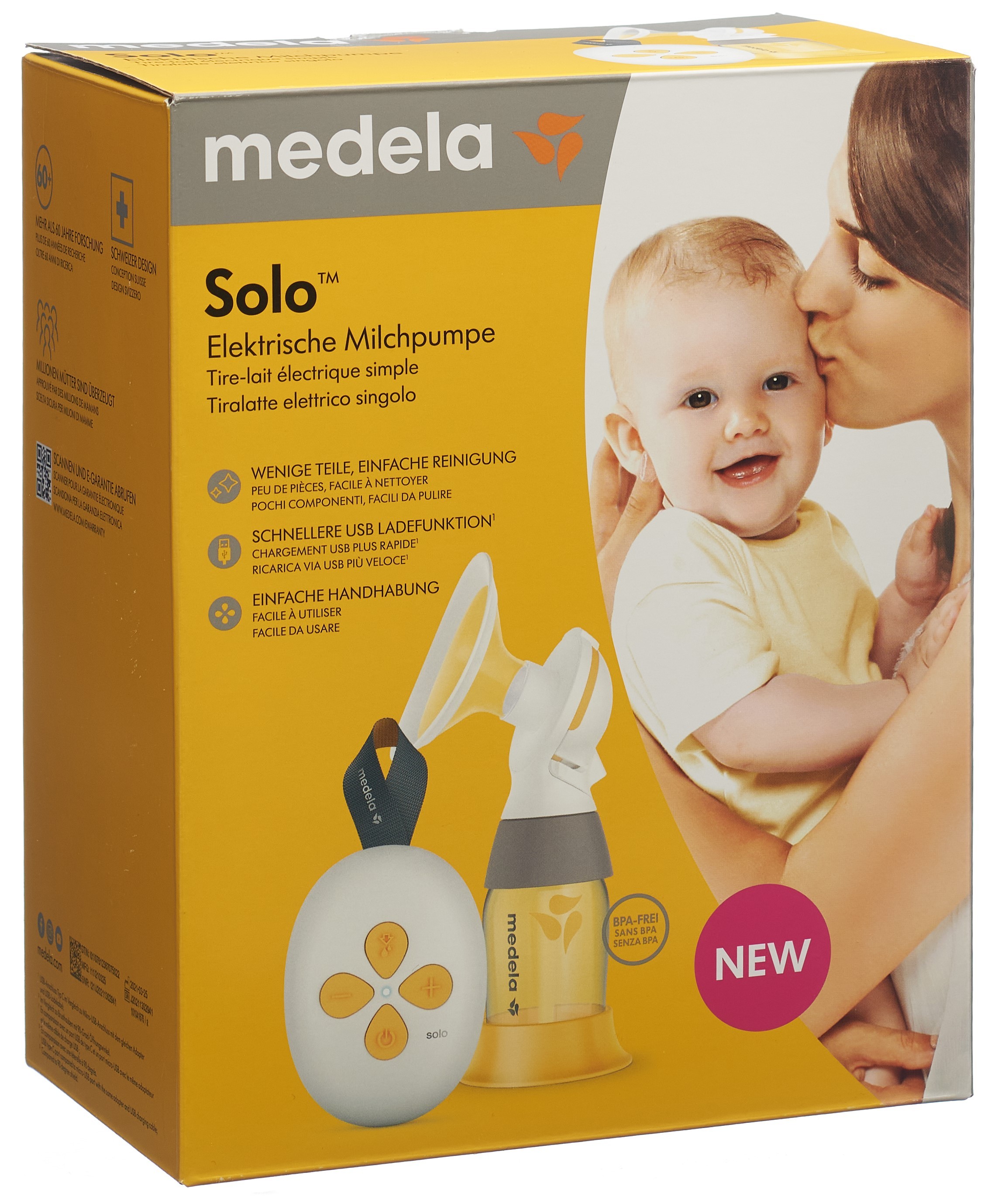 medela Solo elektrische Einzelmilchpumpe (1 Stk)