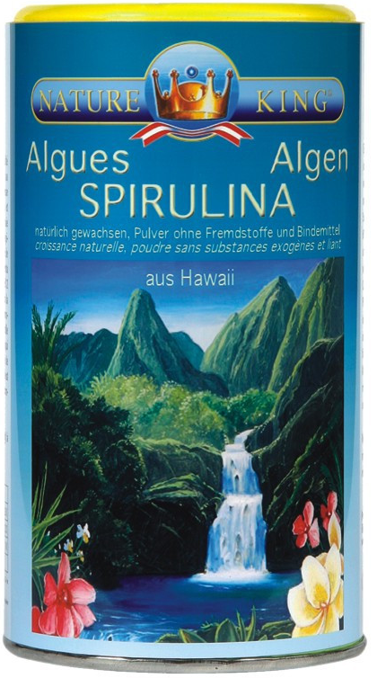 BioKing Spirulina grünes Pulver Hawaii (200g)