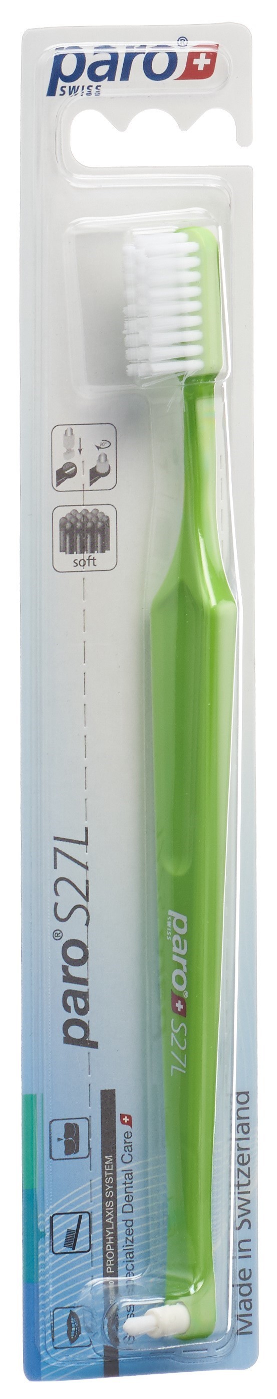 paro Zahnbürste S27L soft 3-reihig mit Interspace (1 Stk)