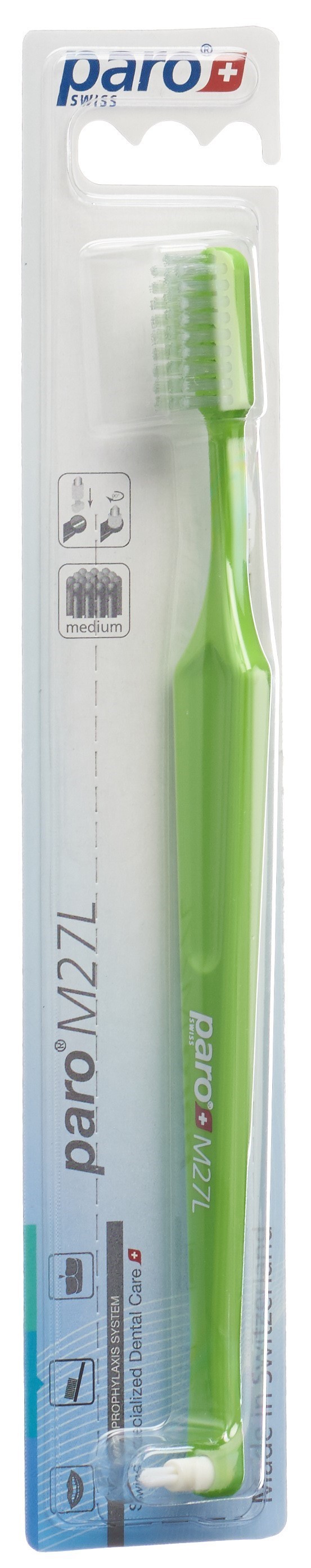 paro Zahnbürste M27L med 3-reihig mit Interspace (1 Stk)