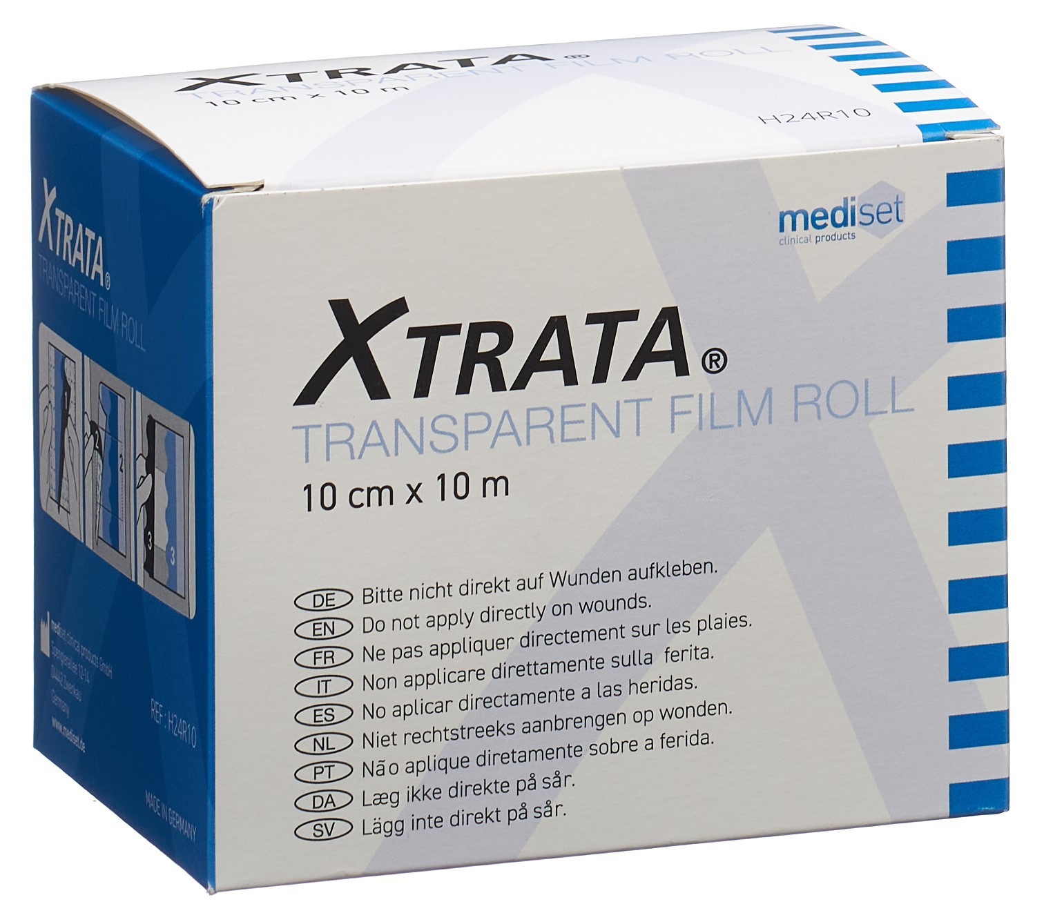 Xtrata Transparenter Folienverband Rolle 10cmx10m mit Lipo-Gel (1 Stk)