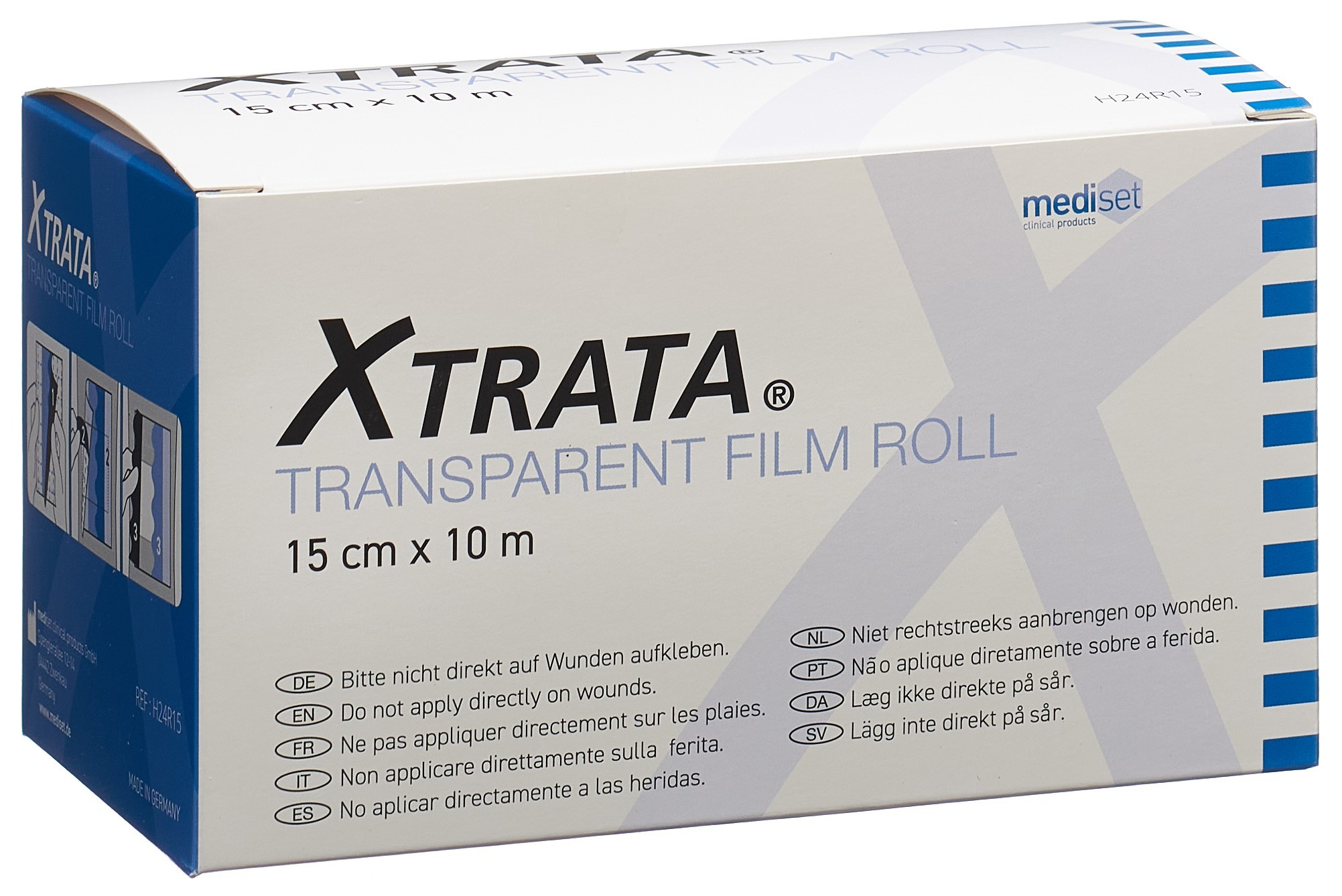 Xtrata Transparenter Folienverband Rolle 15cmx10m mit Lipo-Gel (1 Stk)