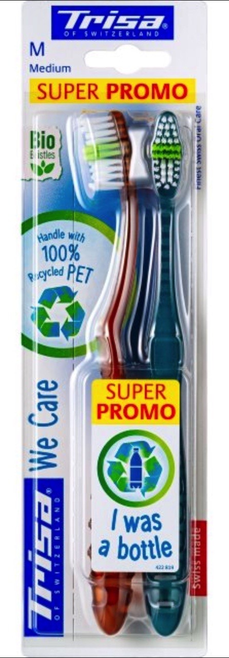 Trisa We Care Zahnbürste medium Duo (1 Stk)