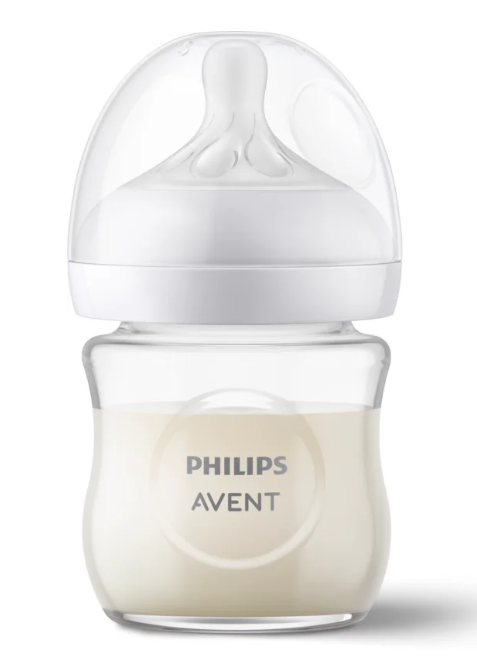 Philips Avent Natural Response Babyflasche aus Glas 120ml, 0M+ (1 Stk)
