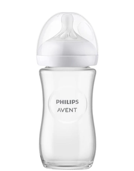 Philips Avent Natural Response Babyflasche aus Glas 250ml, 1M+ (2 Stk)