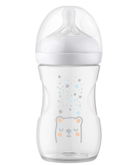 Philips Avent Natural Response Babyflasche mit Airfree Ventil, 260ml, 1M+ Bär (1 Stk)