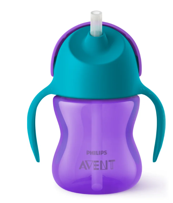 Philips Avent Strohhalmbecher 200ml, 9M, blau/lila (1 Stk)