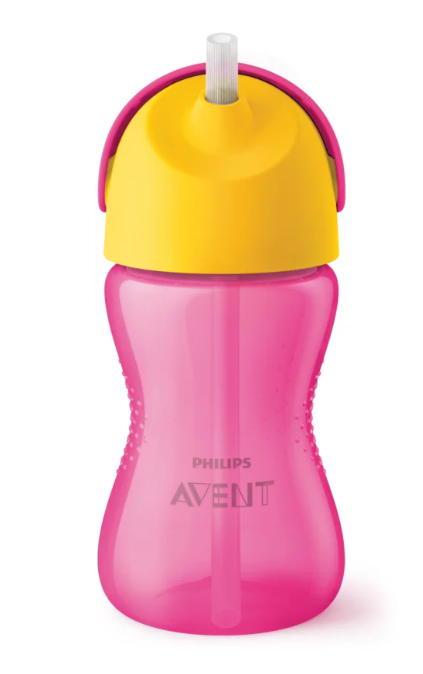 Philips Avent Strohhalmbecher 300ml, 12M, grün/rosa (1 Stk)