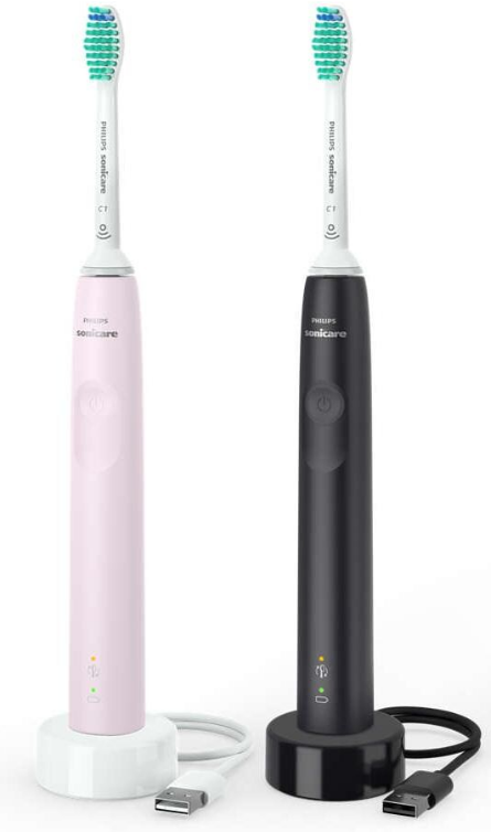 Philips Sonicare 3100 Doppelpack rose-schwarz (2 Stk)