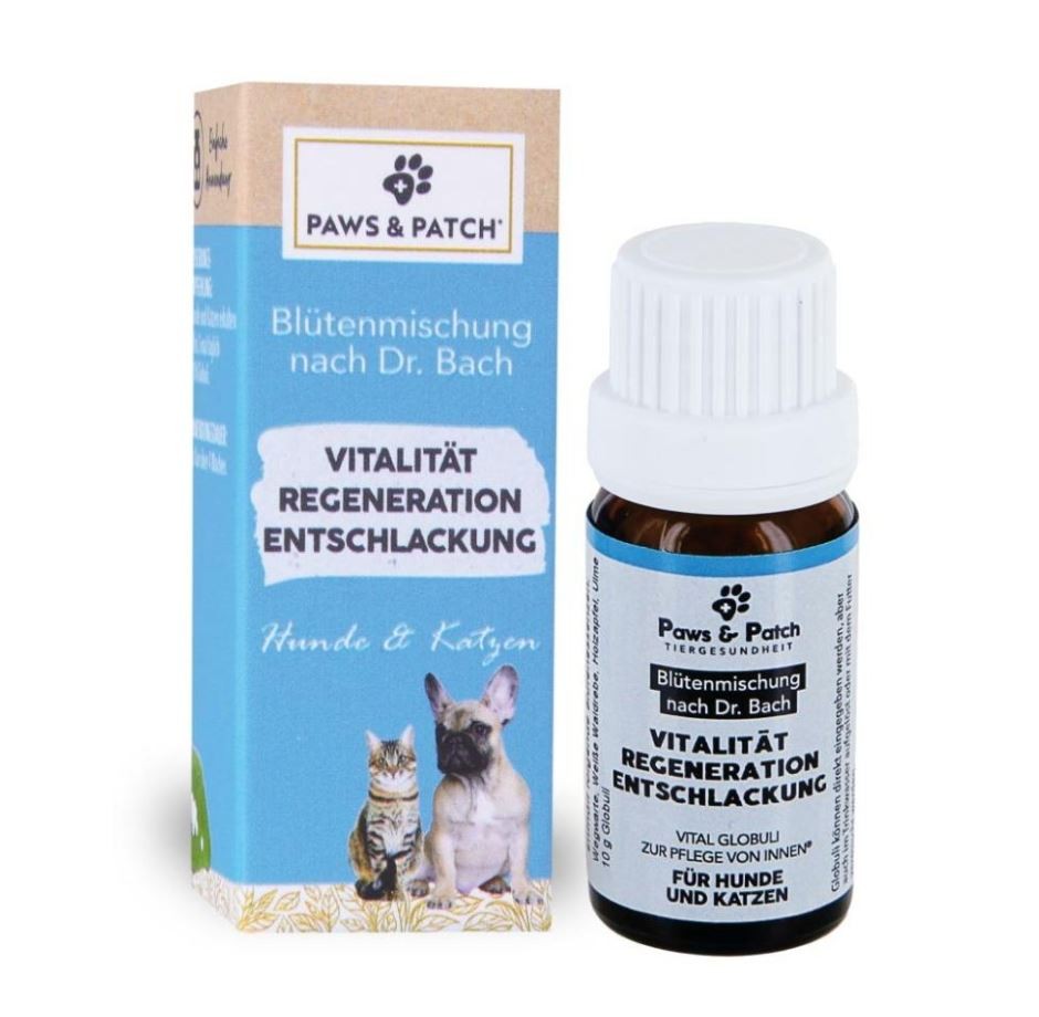 Paws and Patch Vitalität+Regeneration Hunde/Katzen Bach-Blütenmischung (10g)