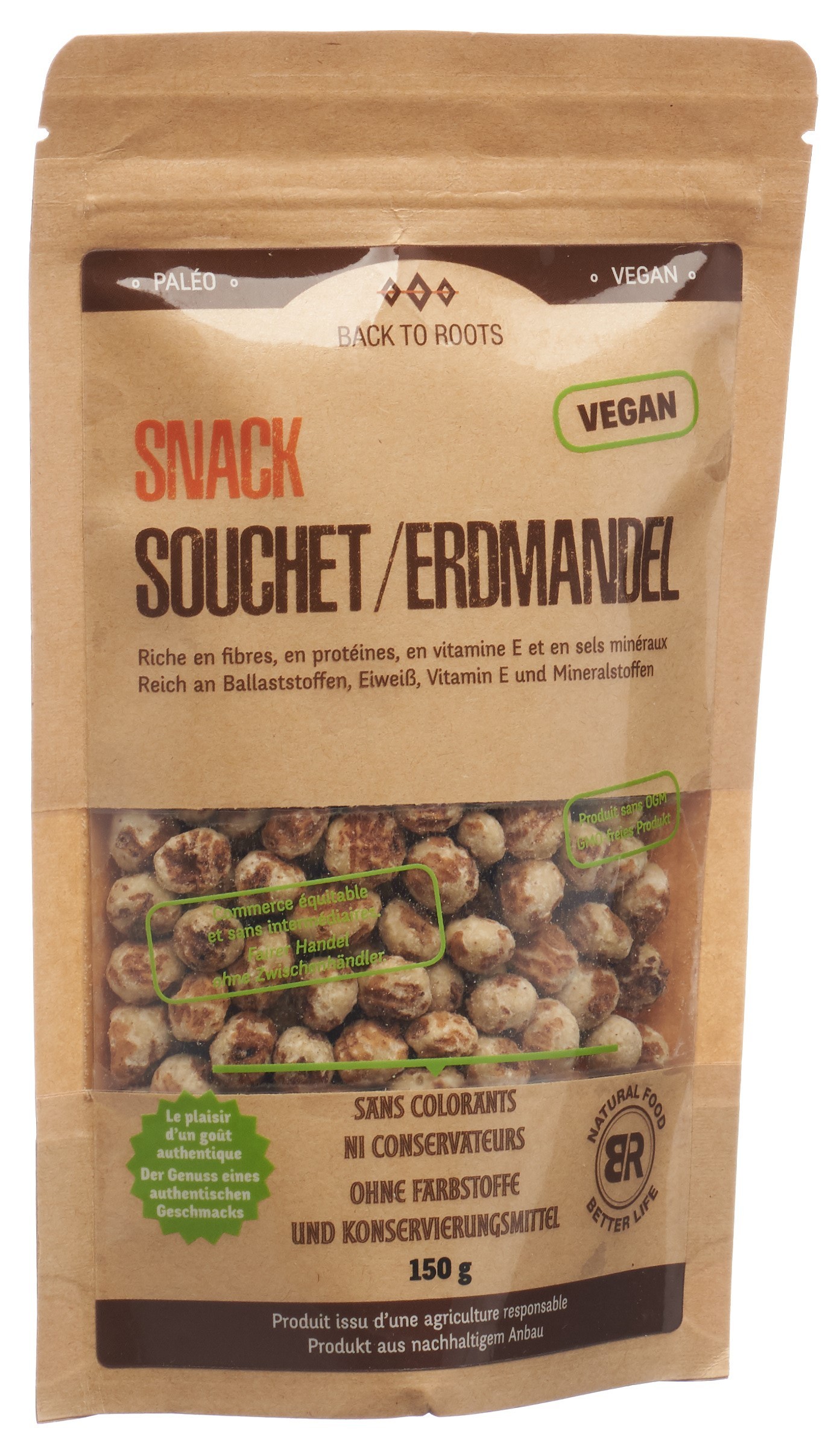 BACK TO ROOTS Snack Erdmandeln Bio (150g)