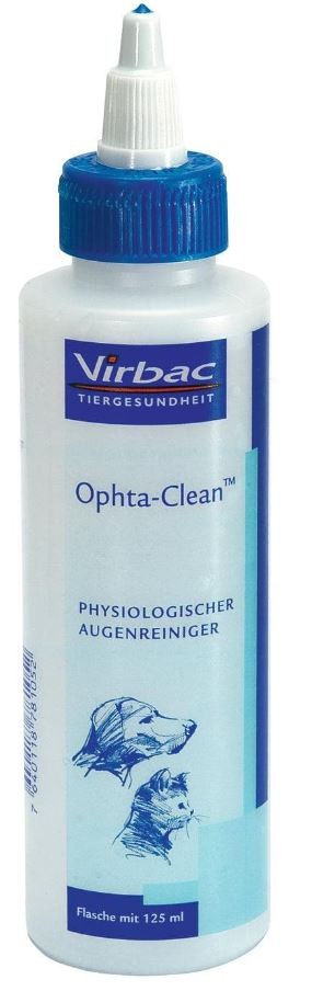 Ophta Clean physiologische Lösung für Hunde/Katzen (125ml)