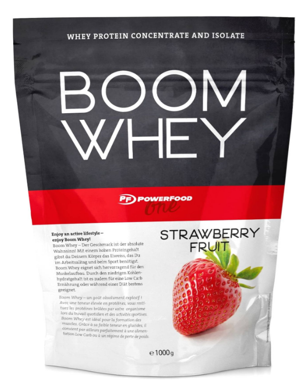 PowerFood Boom Whey Stawberry Fruit (1000g)