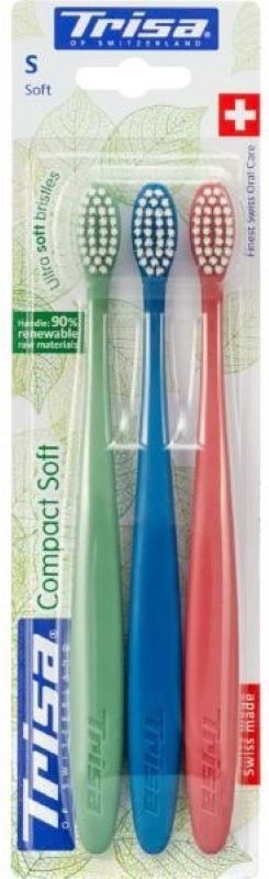 Trisa Zahnbürste Compact Soft soft Trio SE (3 Stk)