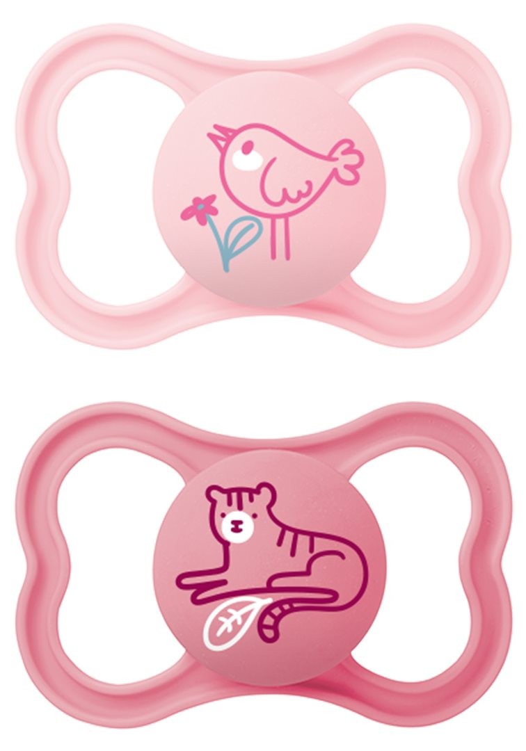 MAM Air Nuggi 6-16m pink/pink (2 Stk)