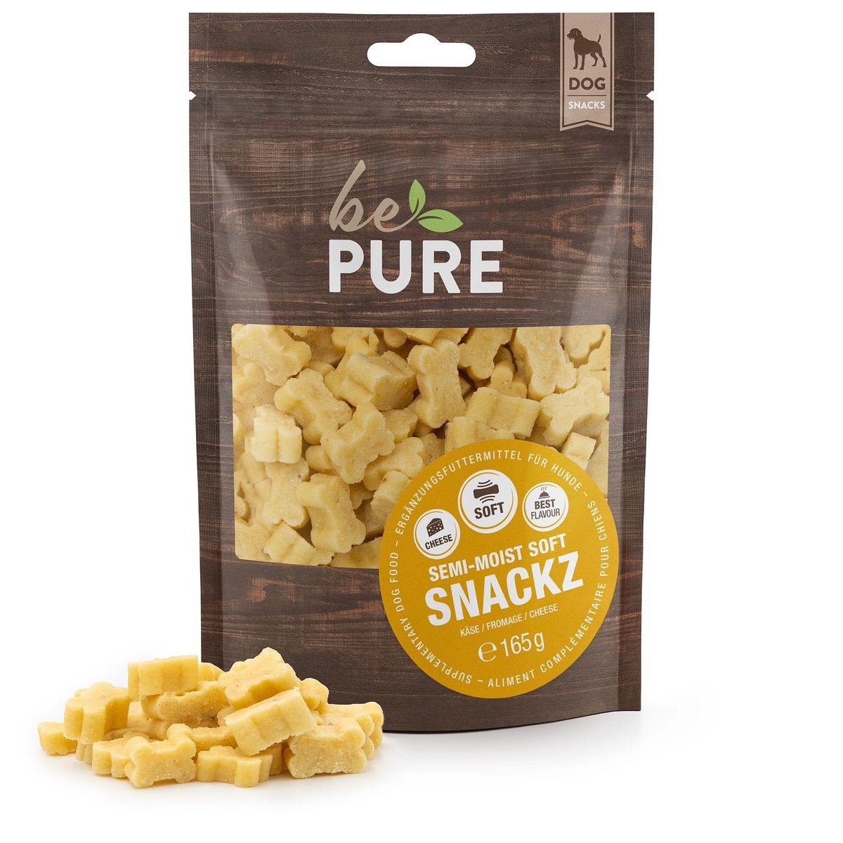 bePure Semi-Moist Soft Snackz mit Käse (165g)