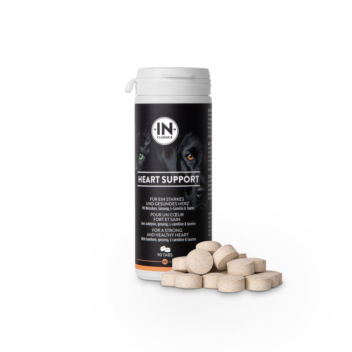 IN-FLUENCE Heart Support Kautabletten für Hunde und Katzen (90 Stk)