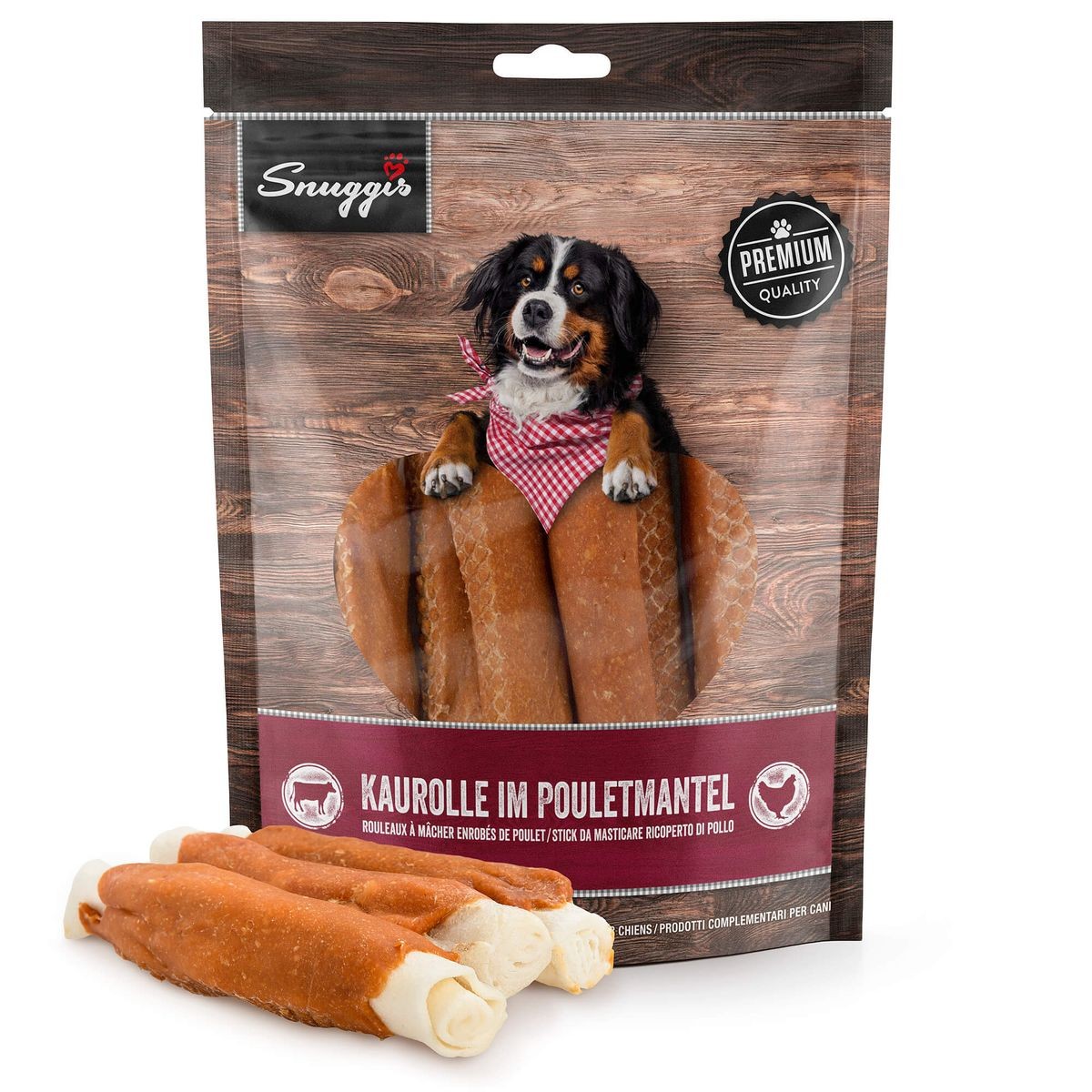 Snuggis Kaurolle im Pouletmantel für Hunde (300g)